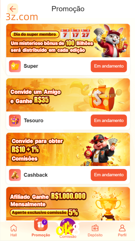 Bônus e Promoções